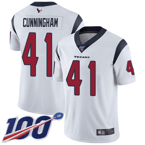 Houston Texans Limited White Men Zach Cunningham Road Jersey NFL Football 41 100th Season Vapor Untouchable